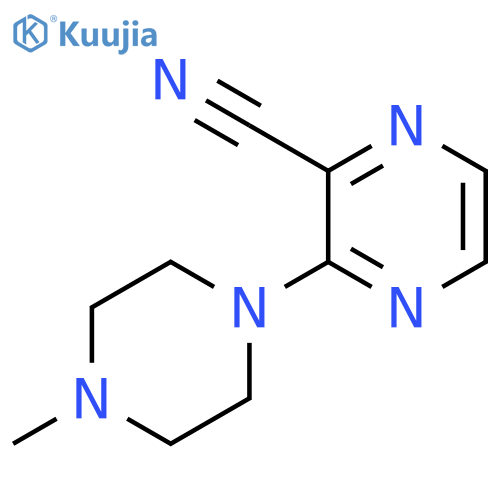 3-(4-methylpiperazin-1-yl)pyrazine-2-carbonitrile structure