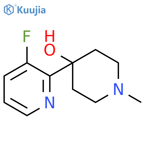 4-(3-fluoropyridin-2-yl)-1-methylpiperidin-4-ol structure