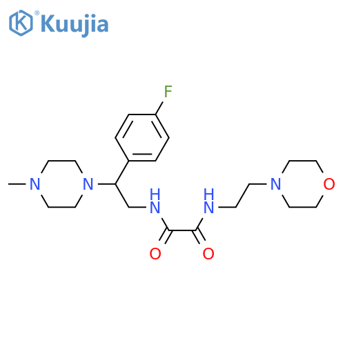 N'-2-(4-fluorophenyl)-2-(4-methylpiperazin-1-yl)ethyl-N-2-(morpholin-4-yl)ethylethanediamide structure