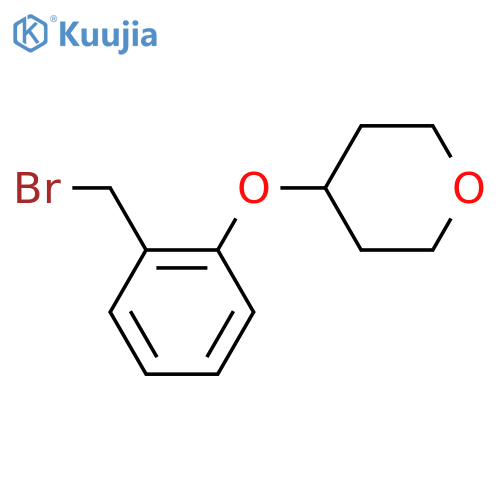 2H-Pyran,4-[2-(bromomethyl)phenoxy]tetrahydro- structure