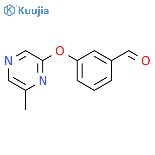 3-[(6-Methylpyrazin-2-yl)oxy]benzaldehyde structure