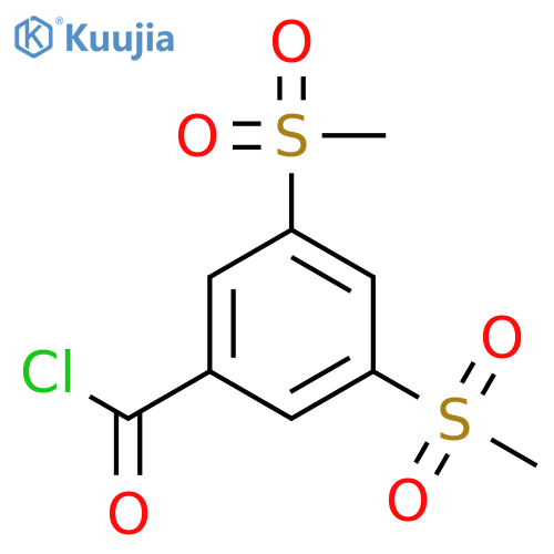 3,5-bis(Methylsulfonyl)benzoyl Chloride structure
