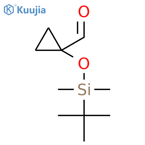 1-[tert-butyl(dimethyl)silyl]oxycyclopropanecarbaldehyde structure