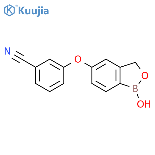 3-(1,3-Dihydro-1-hydroxy-2,1-benzoxaborol-5-yl)oxybenzonitrile structure