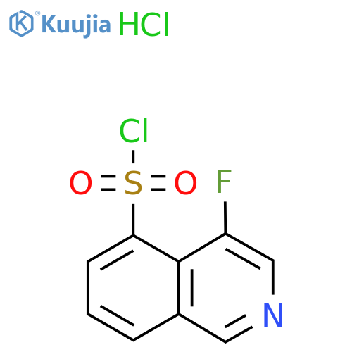 4-fluoroisoquinoline-5-sulfonyl chloride;hydrochloride structure