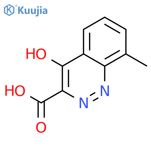 3-Cinnolinecarboxylic acid, 4-hydroxy-8-methyl- structure