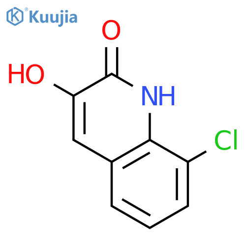 2(1H)-QUINOLINONE, 8-CHLORO-3-HYDROXY- structure