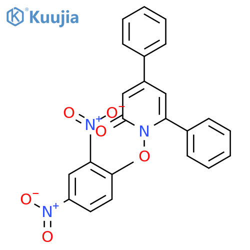 2(1H)-PYRIDINONE, 1-(2,4-DINITROPHENOXY)-4,6-DIPHENYL- structure
