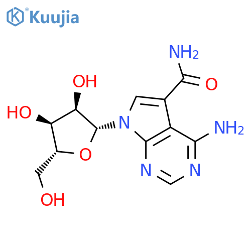 7H-Pyrrolo[2,3-d]pyrimidine-5-carboxamide,4-amino-7-b-D-arabinofuranosyl- structure