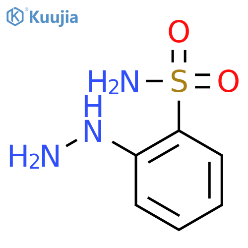 2-hydrazinylbenzene-1-sulfonamide structure