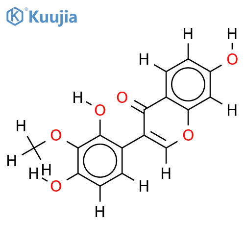 2',4',7-Trihydroxy-3'-methoxyisoflavon structure