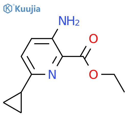 Ethyl 3-amino-6-cyclopropylpicolinate structure