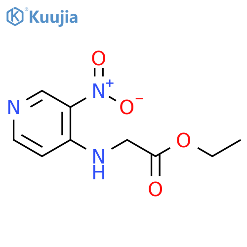 ethyl 2-(3-nitropyridin-4-yl)aminoacetate structure