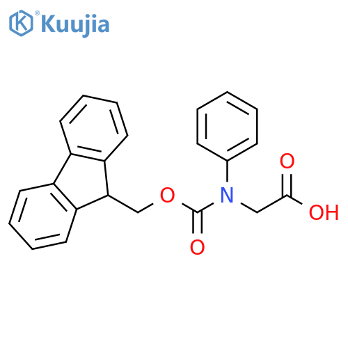 (9H-Fluoren-9-ylmethoxycarbonyl)-phenylamino-acetic acid structure