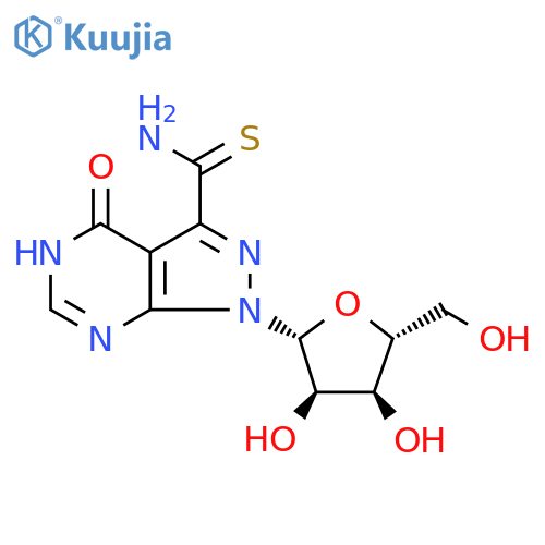 4-oxo-1-beta-D-ribofuranosyl-2,4-dihydro-1H-pyrazolo[3,4-d]pyrimidine-3-carbothioamide structure