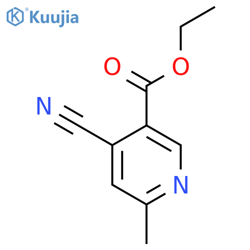 Ethyl 4-cyano-6-methyl-3-pyridinecarboxylate structure