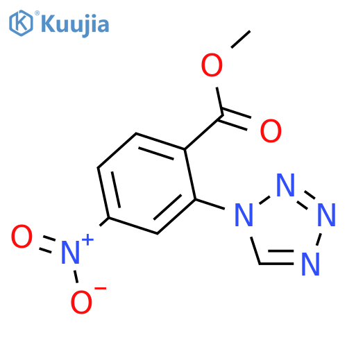 methyl 4-nitro-2-(1H-tetrazol-1-yl)benzoate structure
