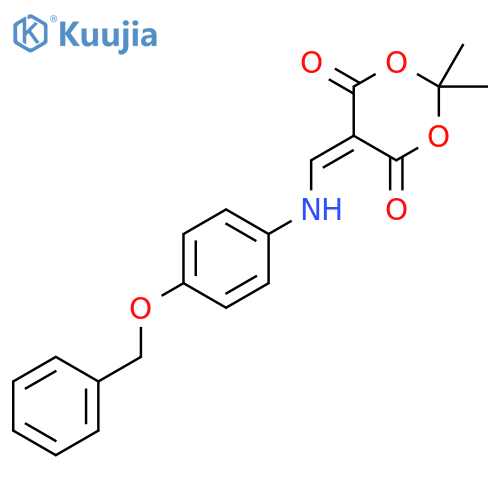 5-(((4-(Benzyloxy)phenyl)amino)methylene)-2,2-dimethyl-1,3-dioxane-4,6-dione structure