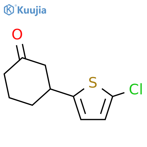 2-Chloro-5-(3-oxocyclohexyl)thiophene structure