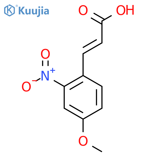(2E)-3-(4-Methoxy-2-nitrophenyl)acrylic acid structure