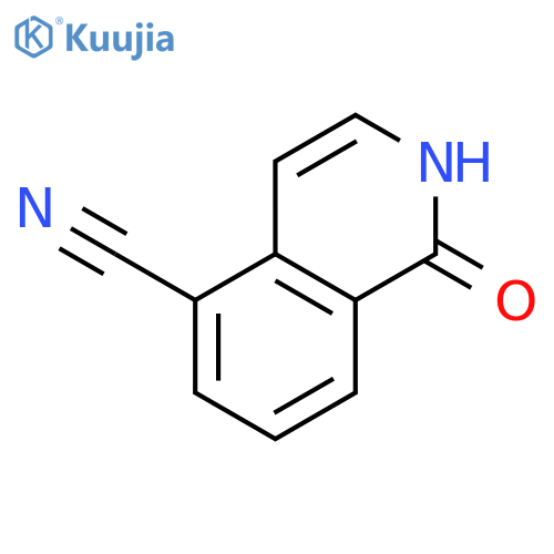 1-Hydroxyisoquinoline-5-carbonitrile structure