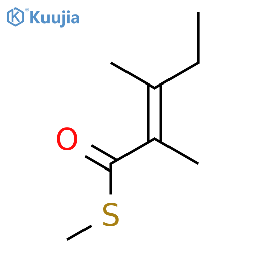 2-PENTENETHIOIC ACID, 2,3-DIMETHYL-, S-METHYL ESTER, (E)- structure