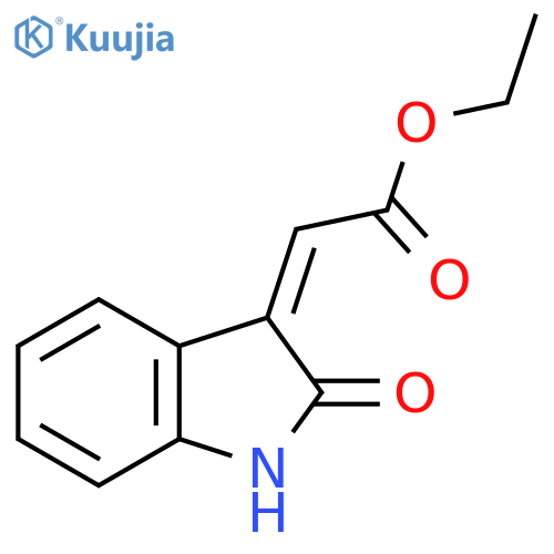 Ethyl 2-(2-oxo-2,3-dihydro-1H-indol-3-ylidene)acetate structure