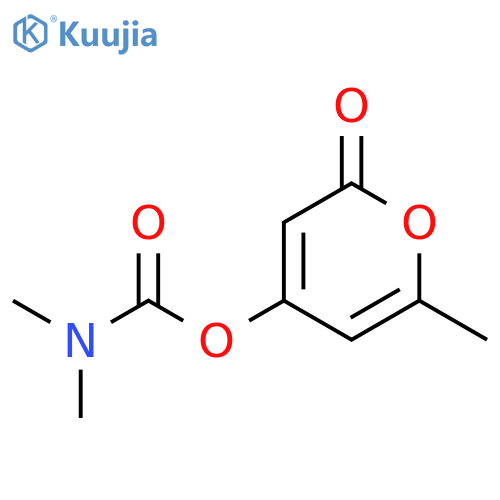 CARBAMIC ACID, DIMETHYL-, 6-METHYL-2-OXO-2H-PYRAN-4-YL ESTER structure