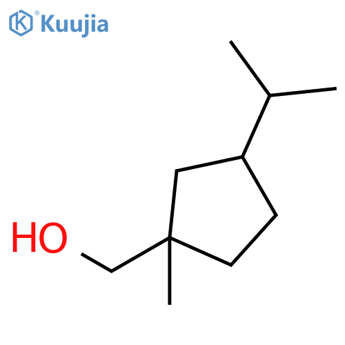 Cyclopentanemethanol,1-methyl-3-(1-methylethyl)- structure