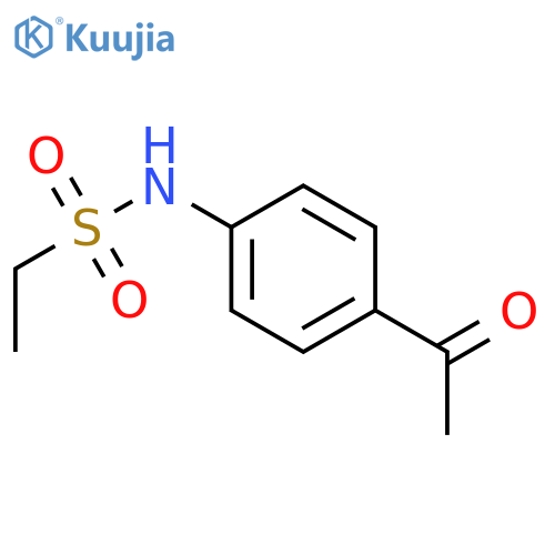 N-(4-acetylphenyl)ethane-1-sulfonamide structure