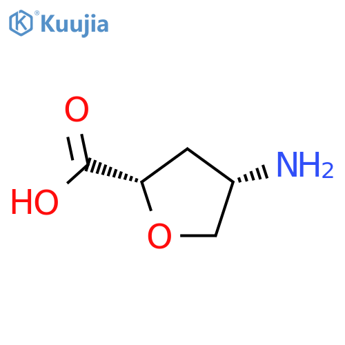 2-Furancarboxylic acid,4-aminotetrahydro-, cis- (9CI) structure