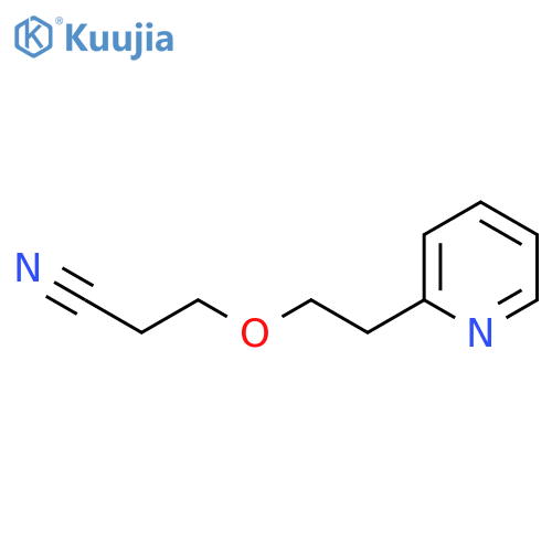 PROPANENITRILE, 3-[2-(2-PYRIDINYL)ETHOXY]- structure