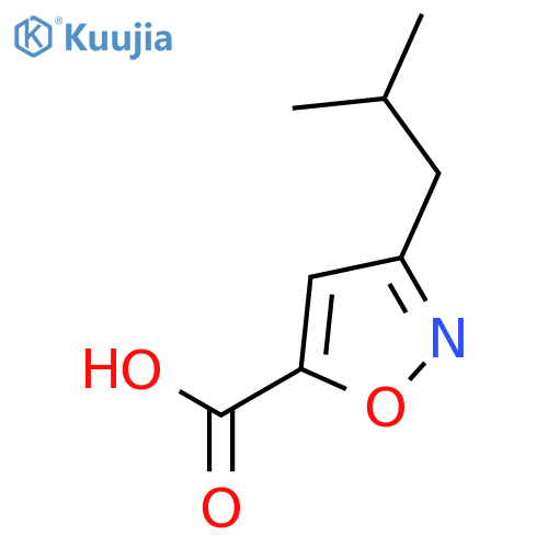 3-Isobutylisoxazole-5-carboxylic acid structure