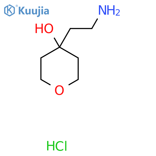 4-(2-aminoethyl)oxan-4-ol hydrochloride structure