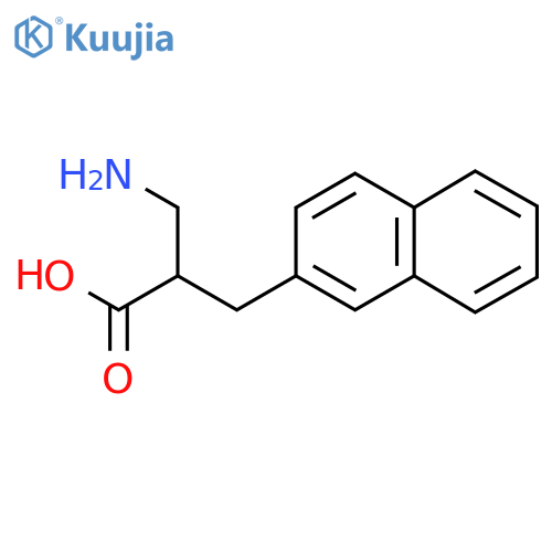 3-amino-2-(naphthalen-2-yl)methylpropanoic acid structure