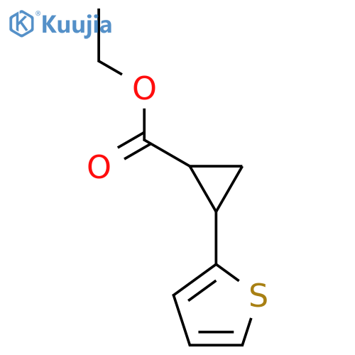 Ethyl 2-(thiophen-2-yl)cyclopropane-1-carboxylate structure
