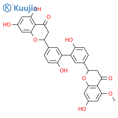 4',4''',5,5'',7,7''-Hexahydroxy-3',3'''-biflavanone; (2R,2''R)-form, 5-Me ether structure