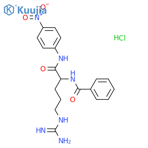 N-(5-Guanidino-1-((4-nitrophenyl)amino)-1-oxopentan-2-yl)benzamide hydrochloride structure