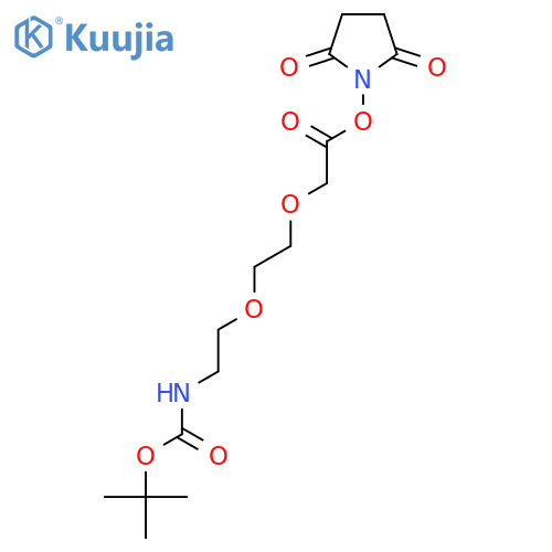 BocNH-PEG2-CH2NHS structure