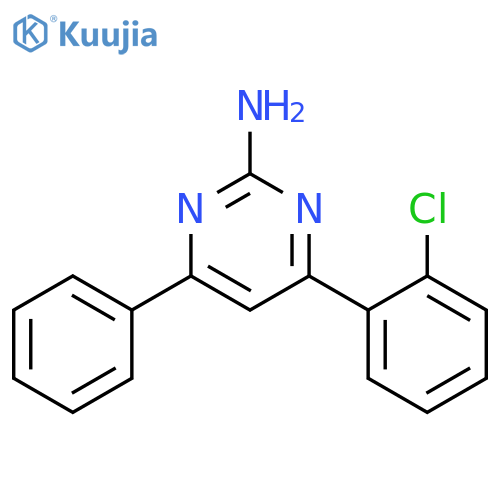 4-(2-chlorophenyl)-6-phenylpyrimidin-2-amine structure