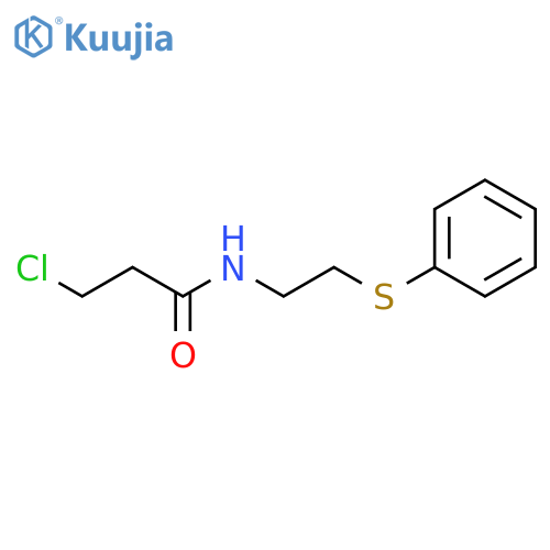 3-Chloro-N-2-(phenylsulfanyl)ethylpropanamide structure