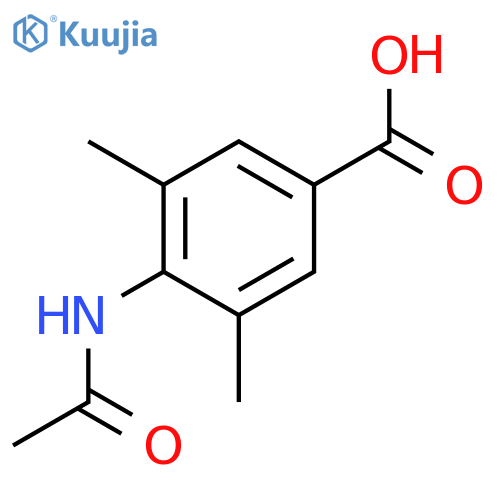 4-acetamido-3,5-dimethylbenzoic acid structure