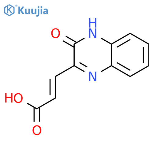 3-(3-oxo-4H-quinoxalin-2-yl)prop-2-enoic acid structure