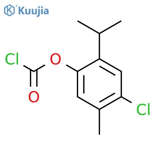 4-CHLORO-5-METHYL-2-(PROPAN-2-YL)PHENYL CHLOROFORMATE structure
