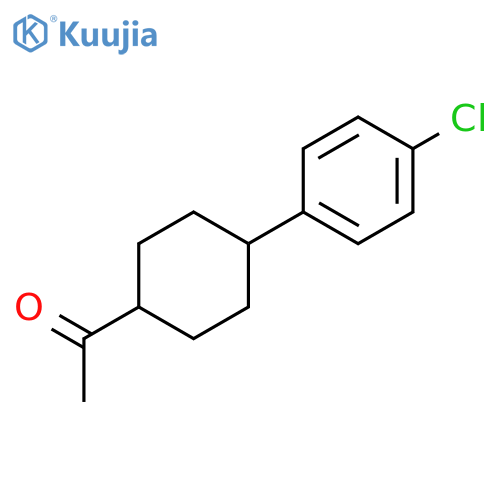 trans-4-(4-Chlorophenyl)-1-acetylcyclohexane structure