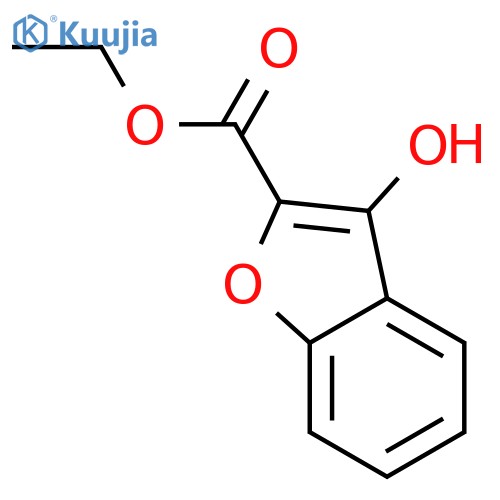 ethyl 3-hydroxy-1-benzofuran-2-carboxylate structure