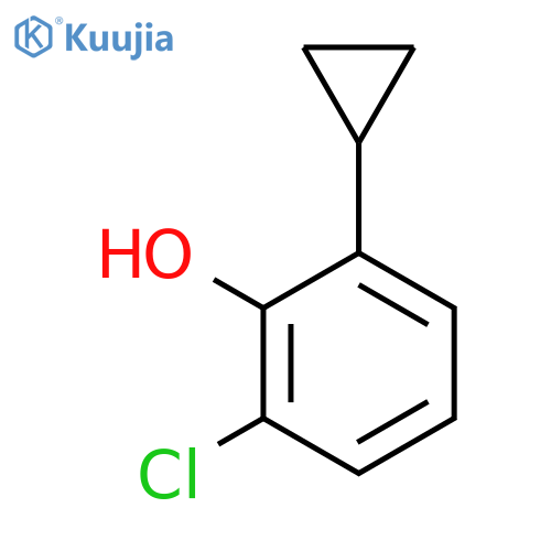 Phenol, 2-chloro-6-cyclopropyl- structure