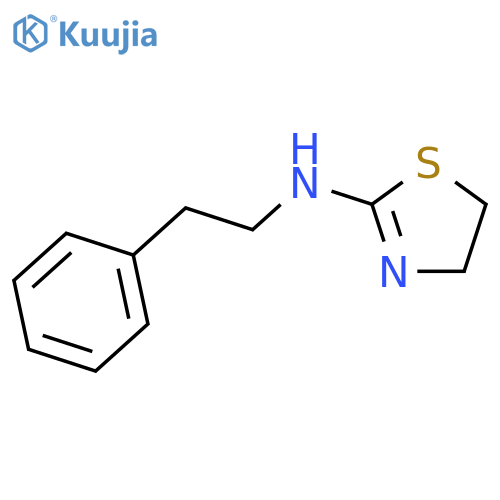 N-(2-phenylethyl)-4,5-dihydro-1,3-thiazol-2-amine structure