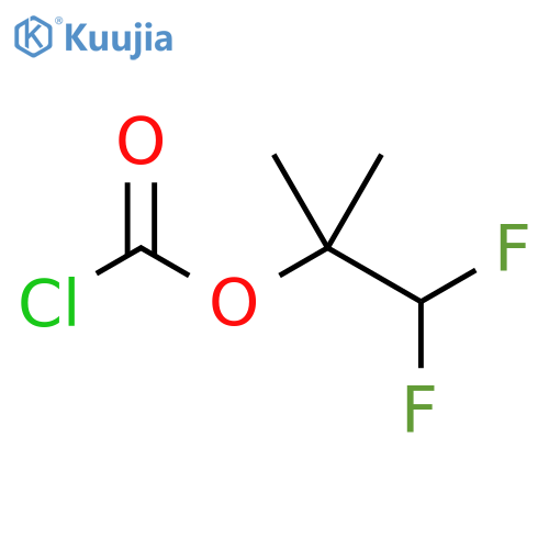 1,1-difluoro-2-methylpropan-2-yl carbonochloridate structure