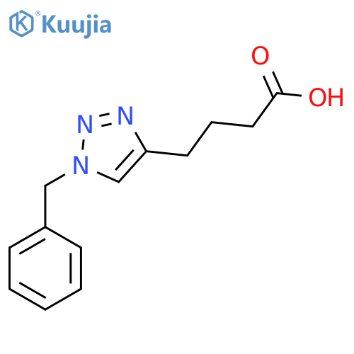 4-(1-Benzyl-1H-1,2,3-triazol-4-yl)butanoic acid structure